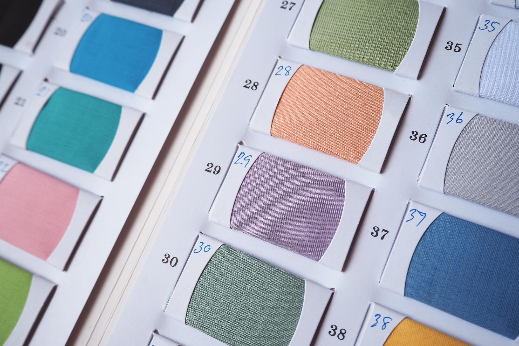 Sample pricing swatch booklet